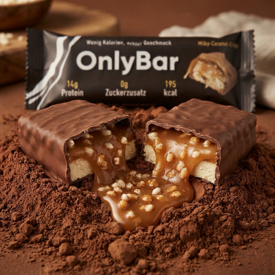 OnlyBar Proteinriegel Milky Caramel Crisp – 14 g Protein